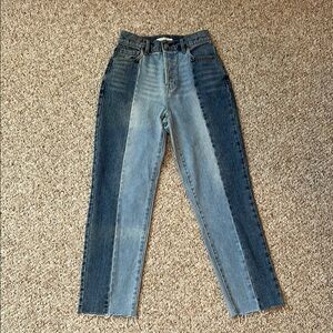 Pacsun Two-Tone Blue Straight Leg Jeans